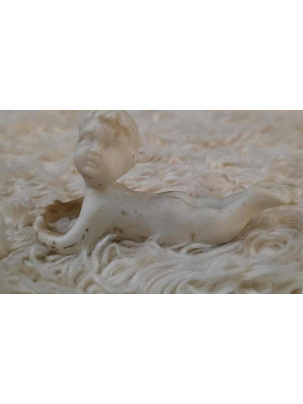 Vintage Cherub Candle Holders Distressed Small Napkin holders